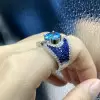 4ct Oval Cut Aquamarine Vintage Cocktail Ring