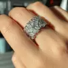 5.35ctw Marquise&Round Cut White Sapphire Eternity Band