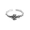 925 Sterling Silver Handmade Retro Cross Ring
