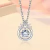 Handmade Constellation Design Dancing Stone Pendent Necklace