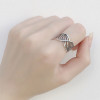 925 Sterling Silver Handmade Nest  Adjustable Ring