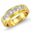 1.49ct Round Cut Wedding Band for Men in Gold