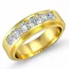 1.49ct Round Cut Wedding Band for Men in Gold
