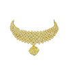 Cushion Cut Yellow Sapphire Statement Choker Necklace