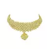 Cushion Cut Yellow Sapphire Statement Choker Necklace