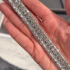 39ctw Baguette Cut White Sapphire Unisex Statement Bracelet