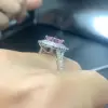 4ct Cushion Cut Double Halo Engagement Ring