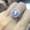 4ct Cushion Cut Double Halo Engagement Ring