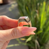 4ct East-west Emerald Cut White Sapphire Men's Ring