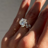 2.7ct White Sapphire Vine Wrapping Engagement Ring