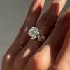2.7ct White Sapphire Vine Wrapping Engagement Ring