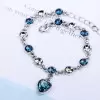 Round Cut Heart of Ocean Bracelet