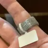 10ct Invisible Setting Emerald Engagement Ring