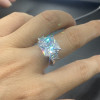 5.16ct Princess Cut Three-stone Engagement Ring