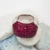 23.75ct  Invisible Setting Ruby Cocktail Ring