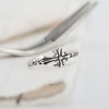 925 Sterling Silver Handmade Retro Cross Ring