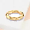 Classic High Polish Twist Wedding Band