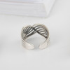 925 Sterling Silver Handmade Nest  Adjustable Ring