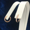 0.35ctw Hoop Circle Earrings in Rose Gold