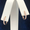 0.35ctw Hoop Circle Earrings in Rose Gold