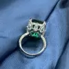 16ct Cushion Cut Emerald Vintage Cocktail Ring