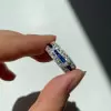 4.5ct Radiant Cut Blue Sapphire Eternity Band
