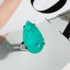 14ct Pear Cut Green Paraiba Tourmaline Cocktail Ring