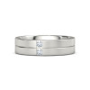 Handmade Sterling Silver Snake Eye Men's Band Ring