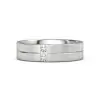 Handmade Sterling Silver Snake Eye Men's Band Ring