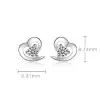 Love Forever 925 Sterling Silver Stud Earrings