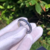Tanzanite Blue Sapphire Twist Wedding Band