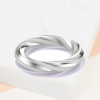 Classic High Polish Twist Wedding Band