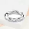 Classic High Polish Twist Wedding Band