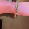15ctw Multi-cut Yellow and Brown Sapphire Statement Bracelet