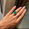 12ct Asscher Cut Emerald Bold Engagement Ring