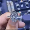 6ct Oval Cut White Sapphire Classic Engagement Ring
