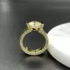2.5ct Tension Set Round Cut White Sapphire Engagement Ring
