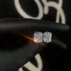6ctw Cushion Cut White Sapphire Stud Earrings
