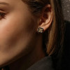6ctw Princess Cut Yellow Sapphire Stud Earrings