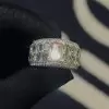 Emerald Cut Pink Sapphire Paved Engagement Ring