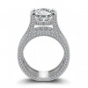 5.5ct Round Cut White Sapphire Engagement Ring