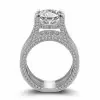 5.5ct Round Cut White Sapphire Engagement Ring