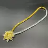 20ct Cushion Cut Yellow Sapphire Statement Necklace