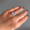 3ct Heart Cut White Sapphire Engagement Ring