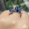 Invisible Set Baguette Cut Ruby Bow Ring