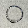 5.3ct Emerald Cut Emerald Enamel Bracelet