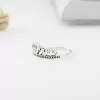 925 Sterling Silver Handmade Heart Crown Ring