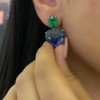 Radiant&Marquise Cut Sapphire Blue Jewelry Set