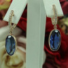 Handmade 3.45 Ct Oval Cut 925 Silver Earrings