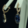 Handmade 3.45 Ct Oval Cut 925 Silver Earrings